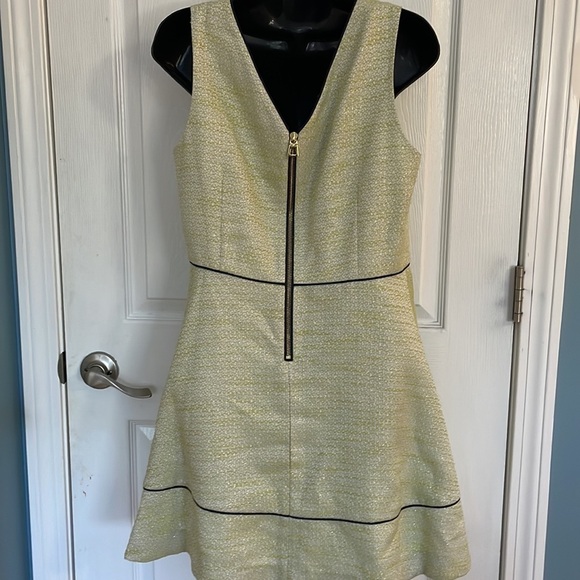 Sail To Sable Resort Flair Dress in Limeade Dress Back Zip Sleeveless Size 8 - Picture 5 of 6